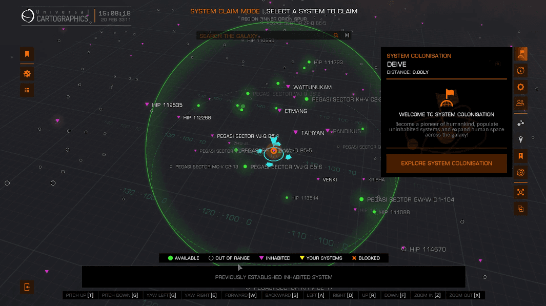 System Map Elite Dangerous